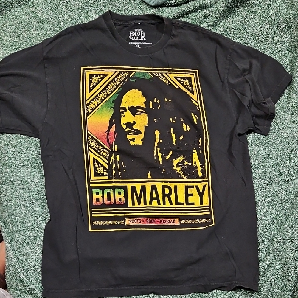 Bob Marley Black Graphic Tee - Men's Short Sleeve